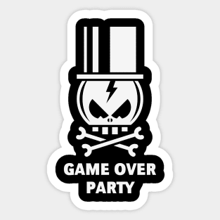 Game Over Party (Stag Night / Groom / Skull) Sticker